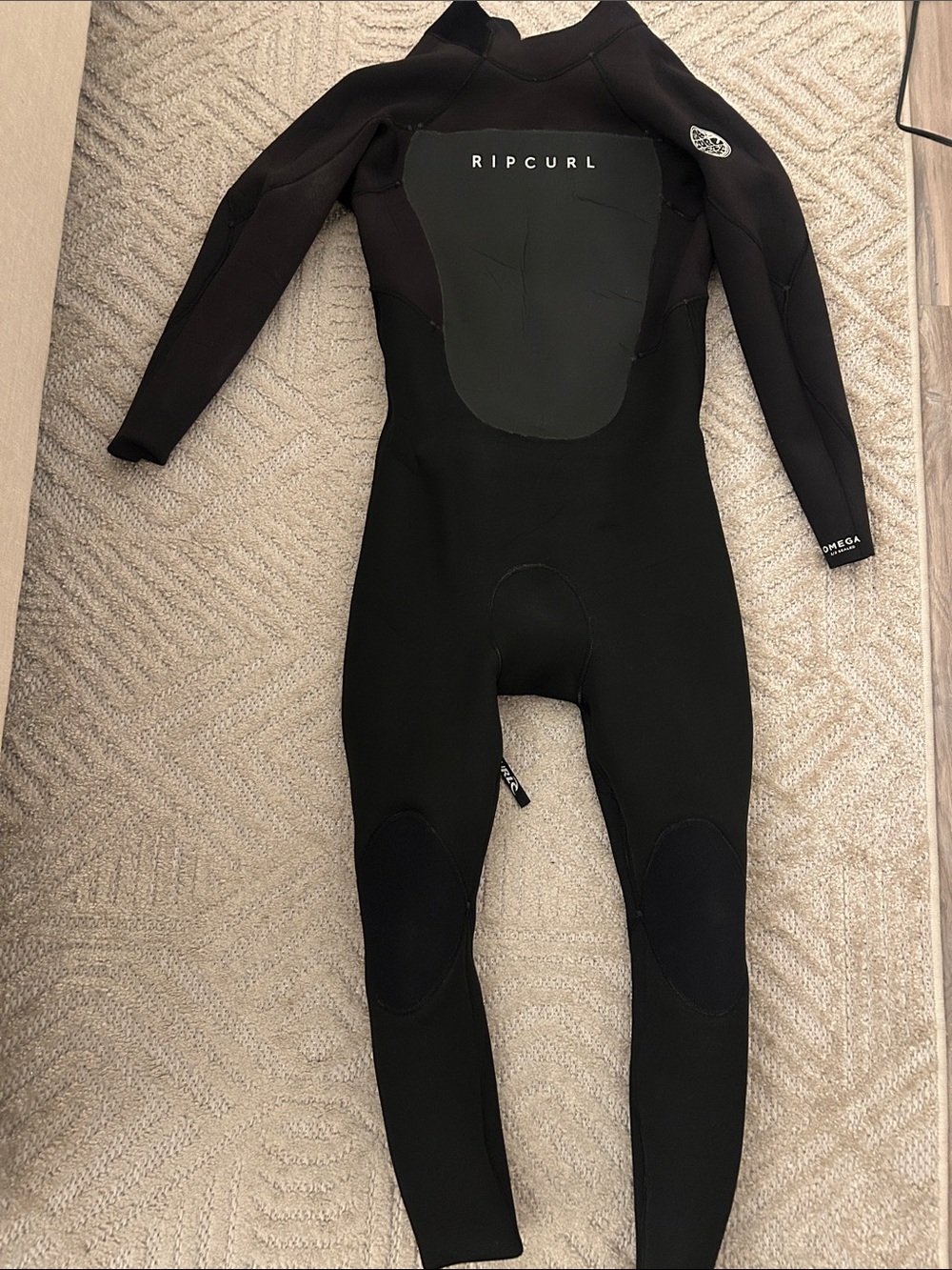 Rip Curl Omega 3/2 Men’s Long Sleeve Surf Wetsuit back zip